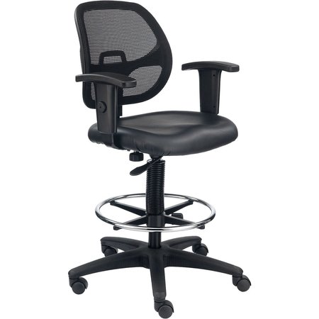 GLOBAL INDUSTRIAL Mesh Back/Vinyl Seat Drafting Stool 695263